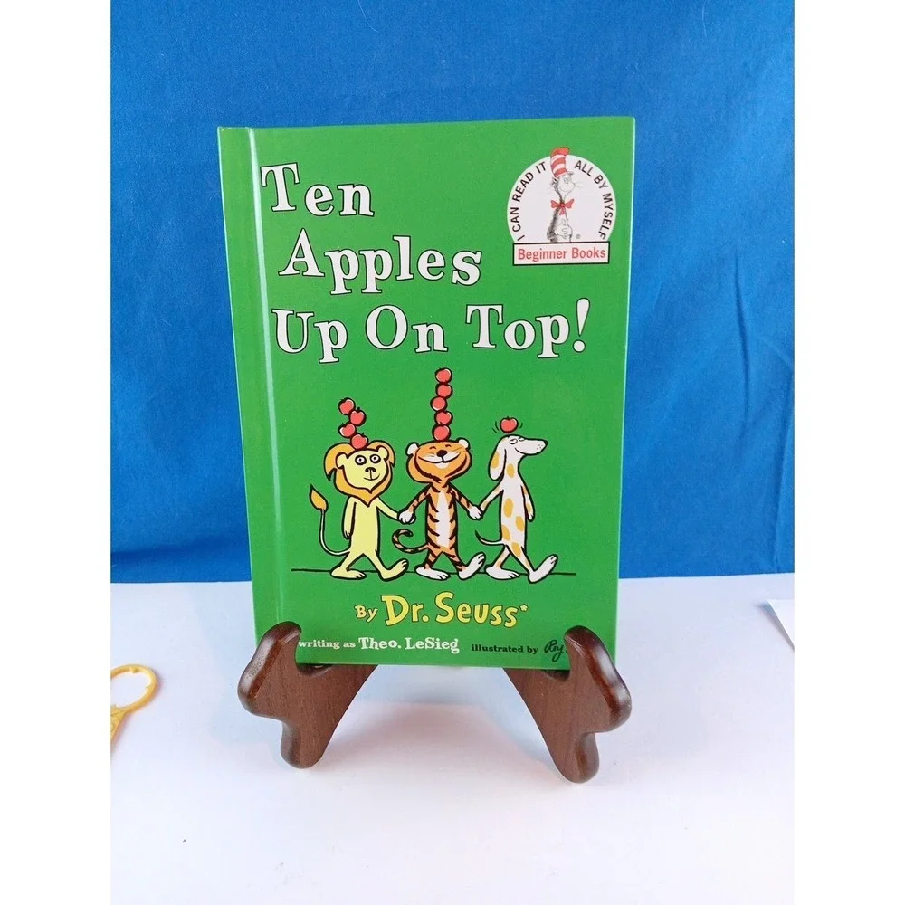Dr Seuss Beginner Books Lot of 4 Cat in the Hat Go Dog Go Ten‎ Apples Up On Top